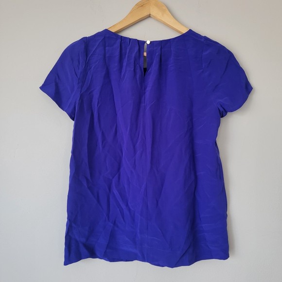 Tops - J. CREW Blue Blouse Top Size 2